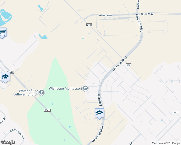 map of restaurants, bars, coffee shops, grocery stores, and more near 1533 Kessler Drive in Forney