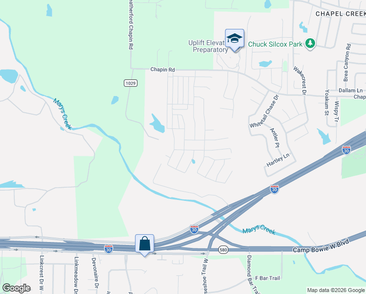 map of restaurants, bars, coffee shops, grocery stores, and more near 11041 Chapin Road in Aledo