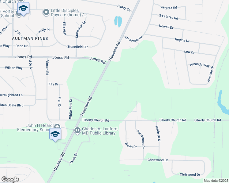 map of restaurants, bars, coffee shops, grocery stores, and more near 3325 Avant Place in Macon