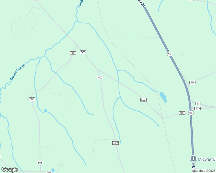 map of restaurants, bars, coffee shops, grocery stores, and more near 1398 County Road 507 in Marbury