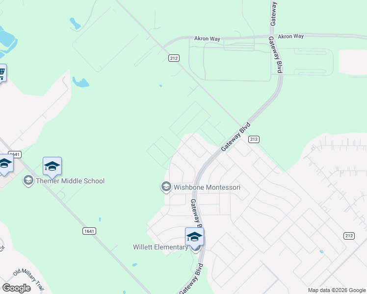 map of restaurants, bars, coffee shops, grocery stores, and more near 1533 Wyler Drive in Forney