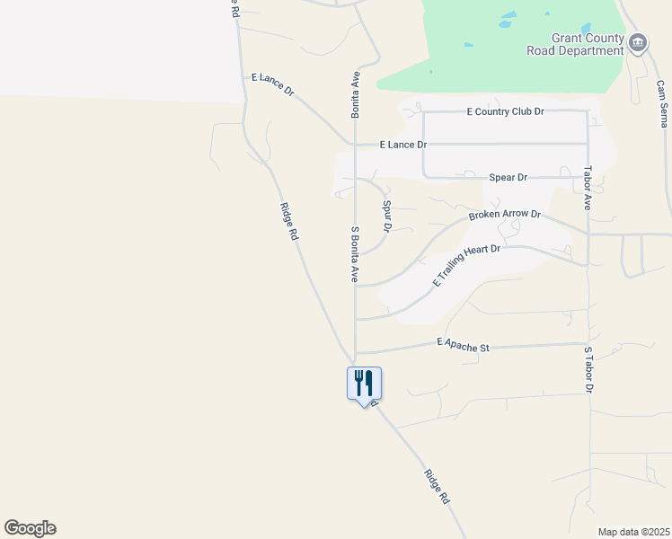 map of restaurants, bars, coffee shops, grocery stores, and more near 199 Ridge Road in Silver City