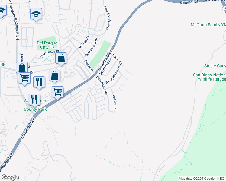 map of restaurants, bars, coffee shops, grocery stores, and more near 10802 Wagon Wheel Drive in Spring Valley