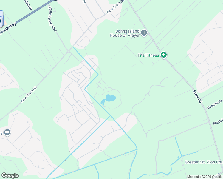 map of restaurants, bars, coffee shops, grocery stores, and more near Unnamed Road in Johns Island