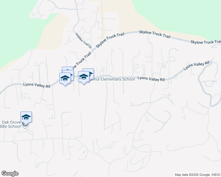 map of restaurants, bars, coffee shops, grocery stores, and more near 3151 Terra Seca Trail in Jamul