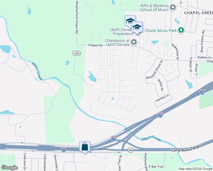 map of restaurants, bars, coffee shops, grocery stores, and more near 11041 Chapin Road in Aledo