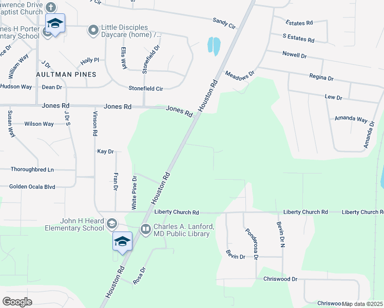 map of restaurants, bars, coffee shops, grocery stores, and more near 3325 Avant Place in Macon
