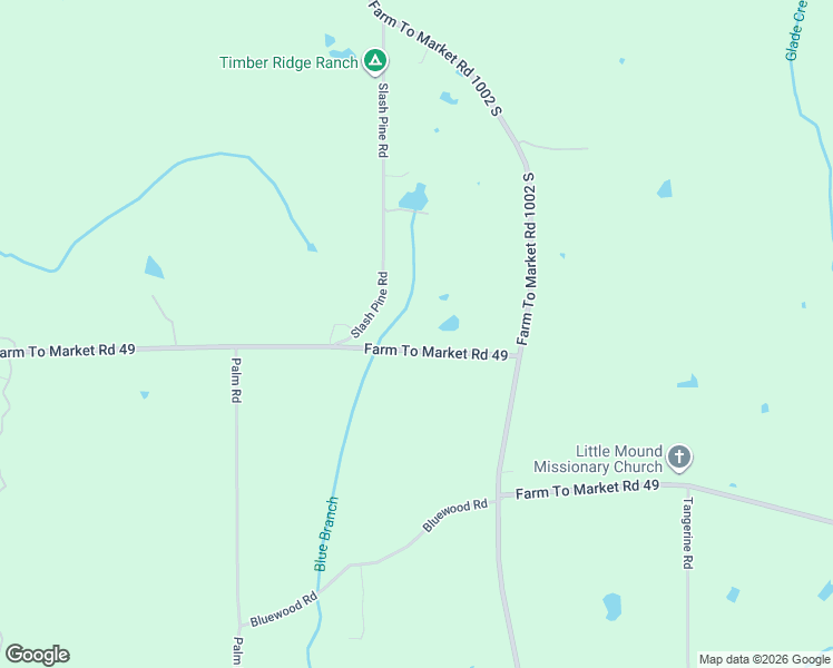 map of restaurants, bars, coffee shops, grocery stores, and more near Farm To Market Road 49 in Big Sandy