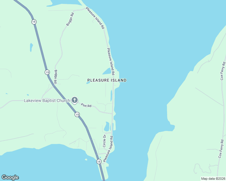 map of restaurants, bars, coffee shops, grocery stores, and more near 224 Pleasure Island Road in Farmerville