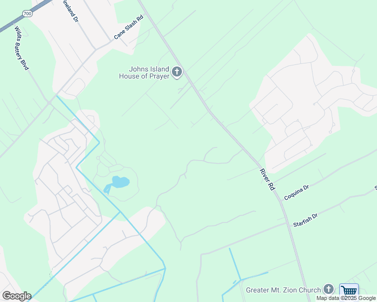map of restaurants, bars, coffee shops, grocery stores, and more near 2070 River Road in Johns Island