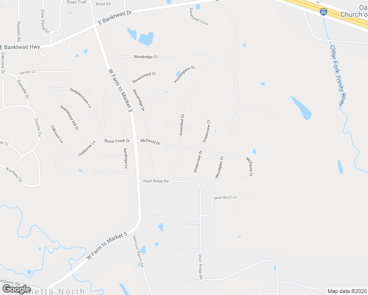 map of restaurants, bars, coffee shops, grocery stores, and more near 1400 McDavid Drive in Aledo