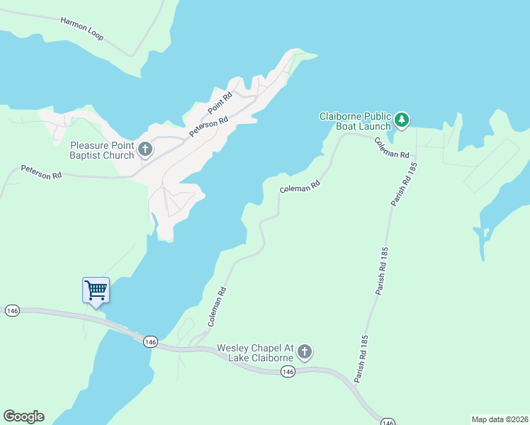 map of restaurants, bars, coffee shops, grocery stores, and more near 295 Coleman Road in Homer