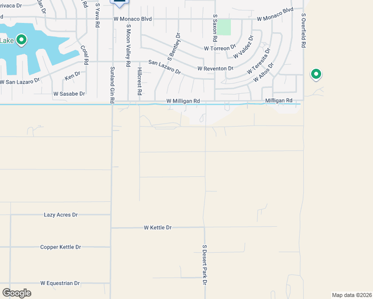 map of restaurants, bars, coffee shops, grocery stores, and more near South Desert Park Drive in Pinal County