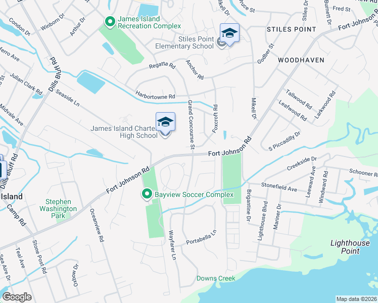 map of restaurants, bars, coffee shops, grocery stores, and more near 1514 Clark Sound Circle in Charleston