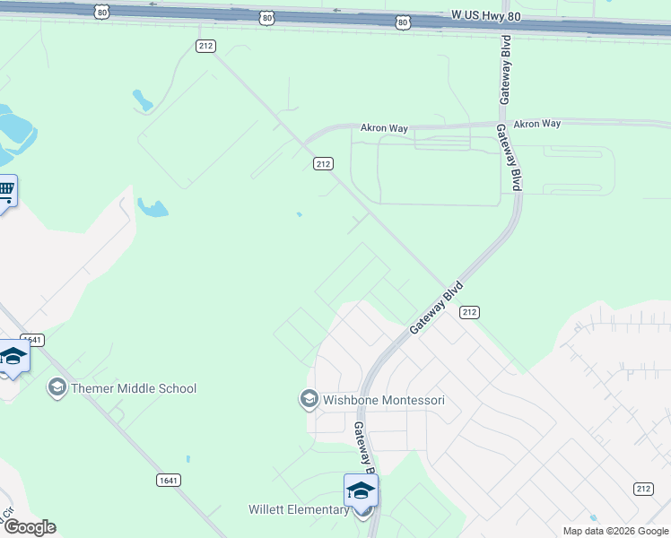 map of restaurants, bars, coffee shops, grocery stores, and more near 1249 Herring Drive in Forney