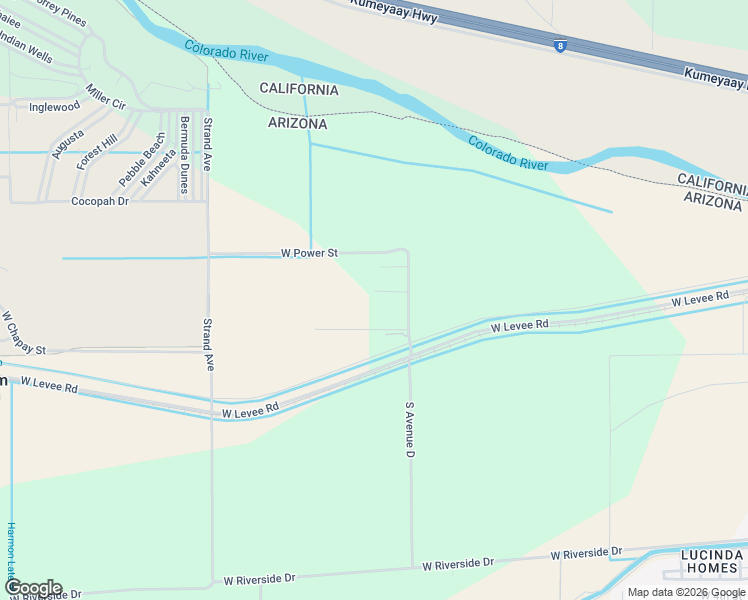 map of restaurants, bars, coffee shops, grocery stores, and more near 5100-5298 West Ripple Road in Yuma