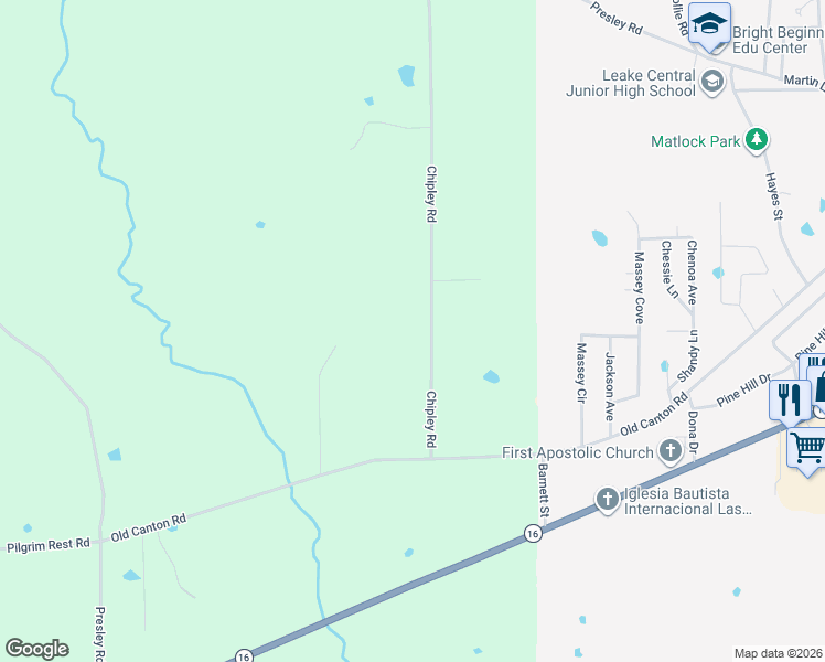 map of restaurants, bars, coffee shops, grocery stores, and more near 211 Chipley Road in Carthage