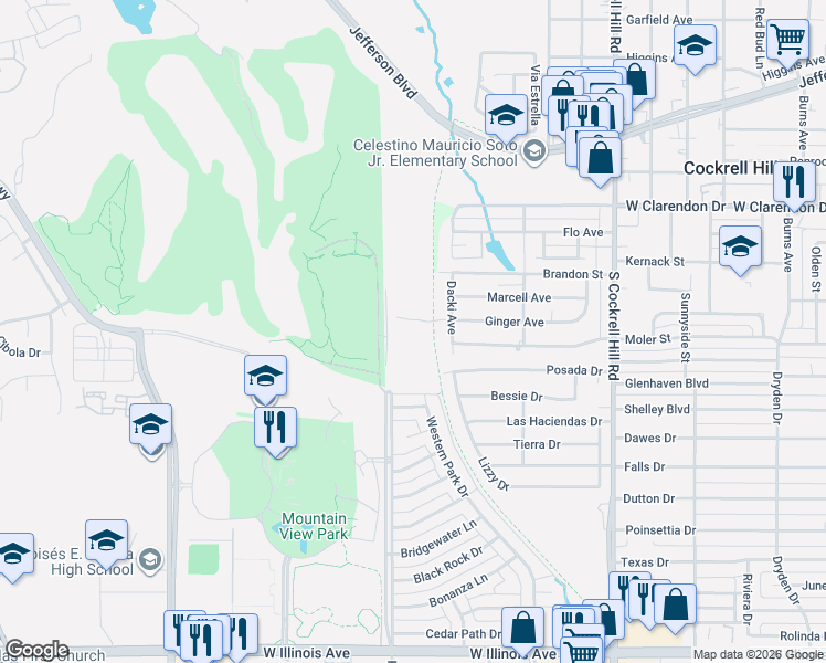 map of restaurants, bars, coffee shops, grocery stores, and more near 1317 Charlotte Street in Dallas
