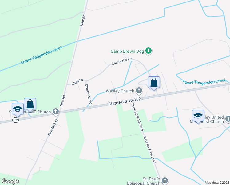 map of restaurants, bars, coffee shops, grocery stores, and more near 5233 Mains Nursery Road in Hollywood