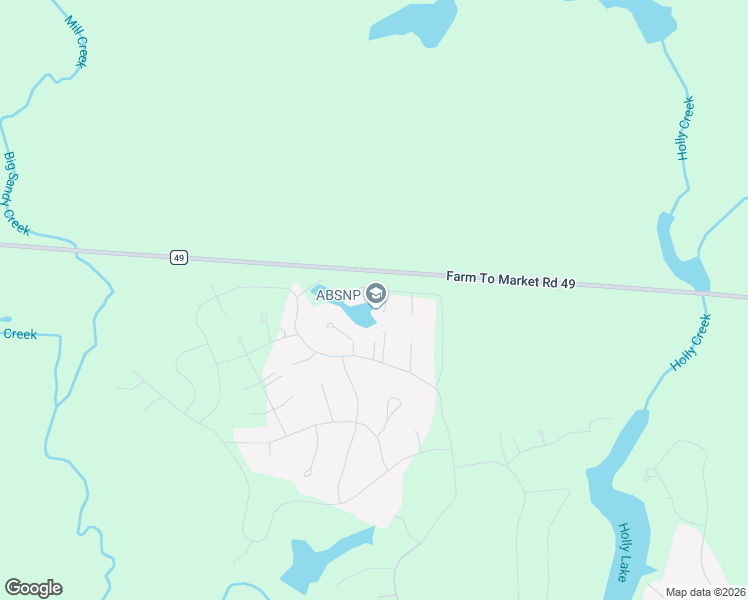 map of restaurants, bars, coffee shops, grocery stores, and more near 120 Cottontail Cove in Holly Lake Ranch