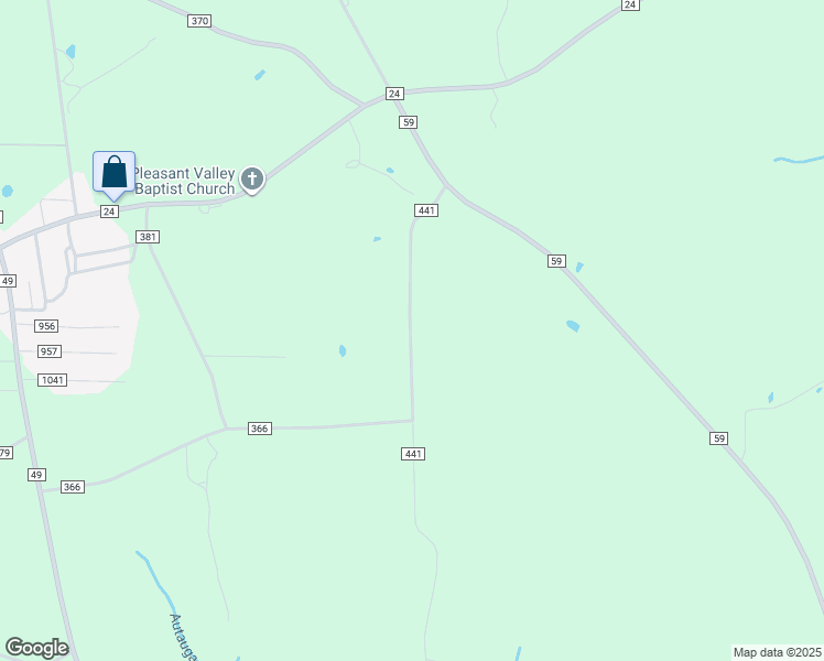 map of restaurants, bars, coffee shops, grocery stores, and more near 280 County Road 441 in Verbena