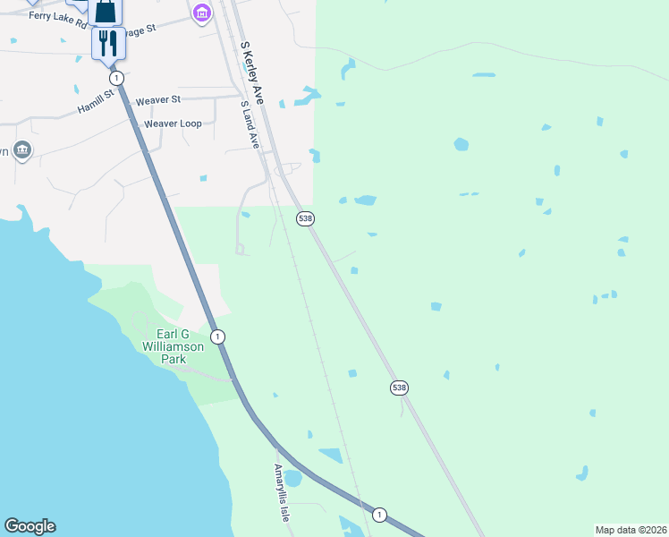 map of restaurants, bars, coffee shops, grocery stores, and more near Williamson in Mooringsport