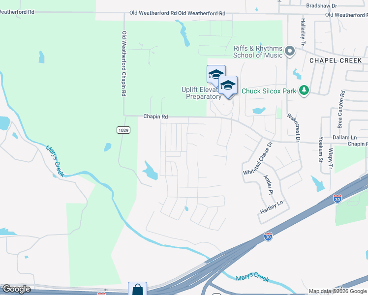 map of restaurants, bars, coffee shops, grocery stores, and more near 11041 Chapin Road in Aledo