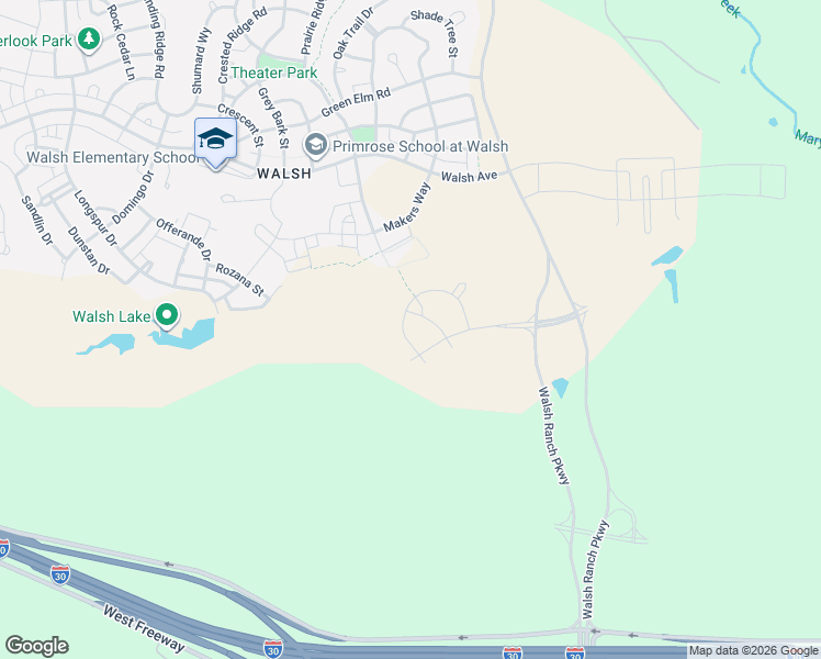 map of restaurants, bars, coffee shops, grocery stores, and more near 13633 Cline Ridge Road in Aledo