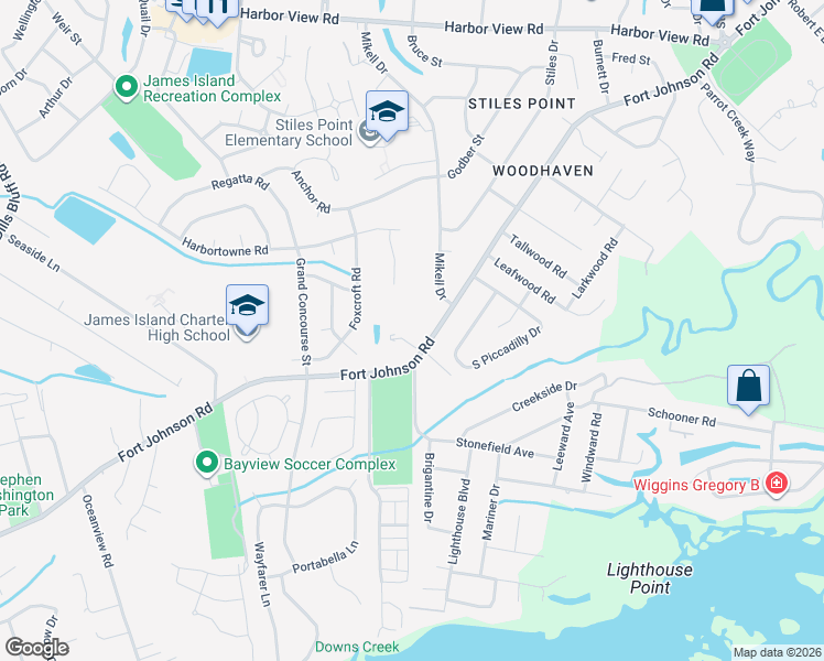 map of restaurants, bars, coffee shops, grocery stores, and more near 1016 Benton Bend in Charleston