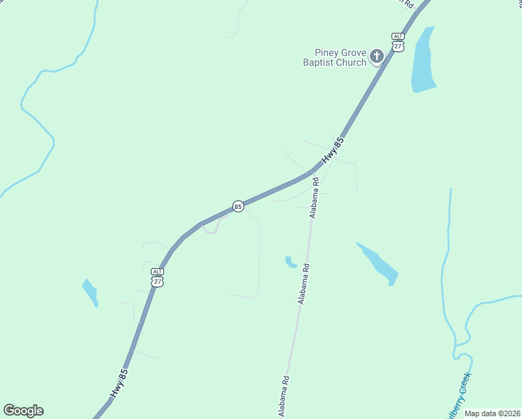 map of restaurants, bars, coffee shops, grocery stores, and more near 57 Oak Ridge Drive in Waverly Hall