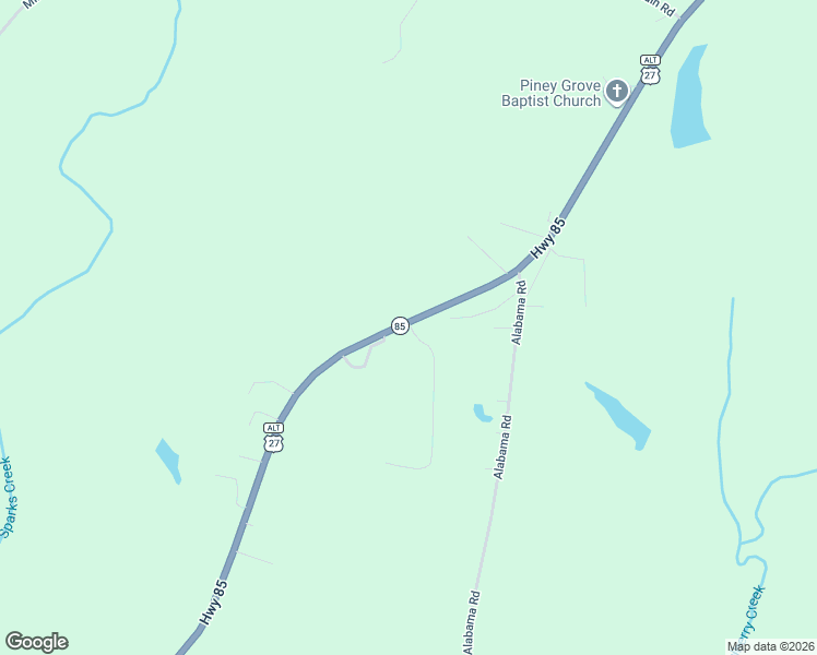 map of restaurants, bars, coffee shops, grocery stores, and more near 12750 Georgia 85 in Waverly Hall