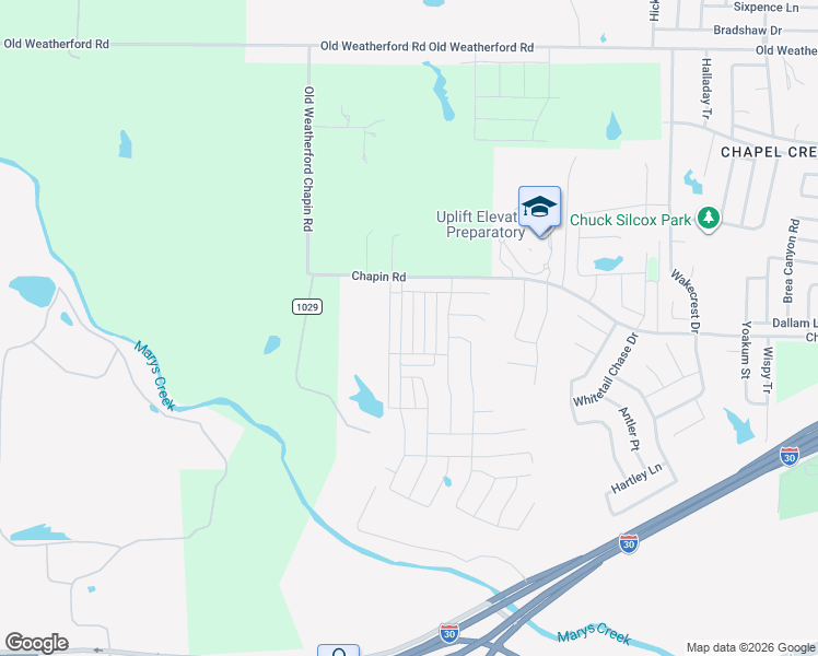 map of restaurants, bars, coffee shops, grocery stores, and more near 11041 Chapin Road in Aledo