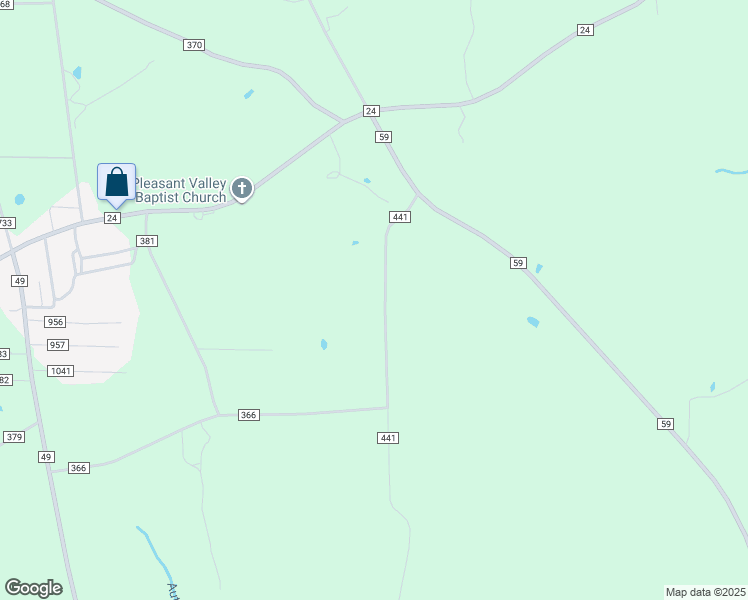 map of restaurants, bars, coffee shops, grocery stores, and more near 280 County Road 441 in Verbena