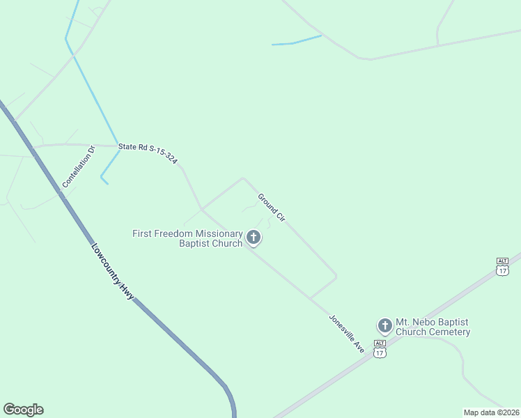 map of restaurants, bars, coffee shops, grocery stores, and more near 493 Ground Circle in Yemassee