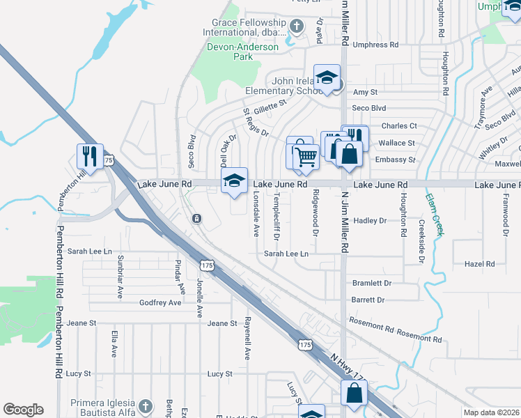 map of restaurants, bars, coffee shops, grocery stores, and more near 1214 Lonsdale Avenue in Dallas