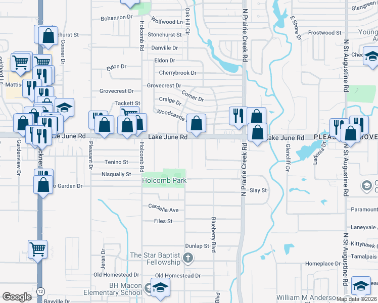 map of restaurants, bars, coffee shops, grocery stores, and more near 1215 Mc Elree Street in Dallas