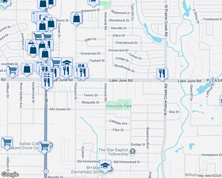 map of restaurants, bars, coffee shops, grocery stores, and more near 1209 Hawley Lane in Dallas