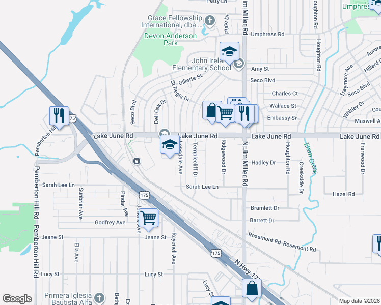 map of restaurants, bars, coffee shops, grocery stores, and more near 1214 Lonsdale Avenue in Dallas