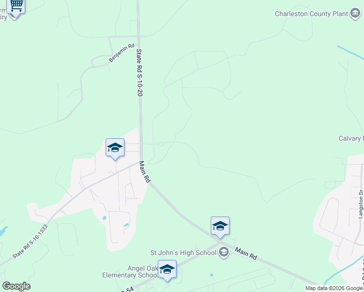 map of restaurants, bars, coffee shops, grocery stores, and more near 1401 Main Road in Johns Island
