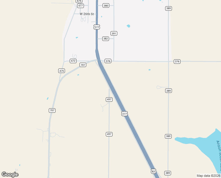 map of restaurants, bars, coffee shops, grocery stores, and more near 3761 U.S. 277 in Anson