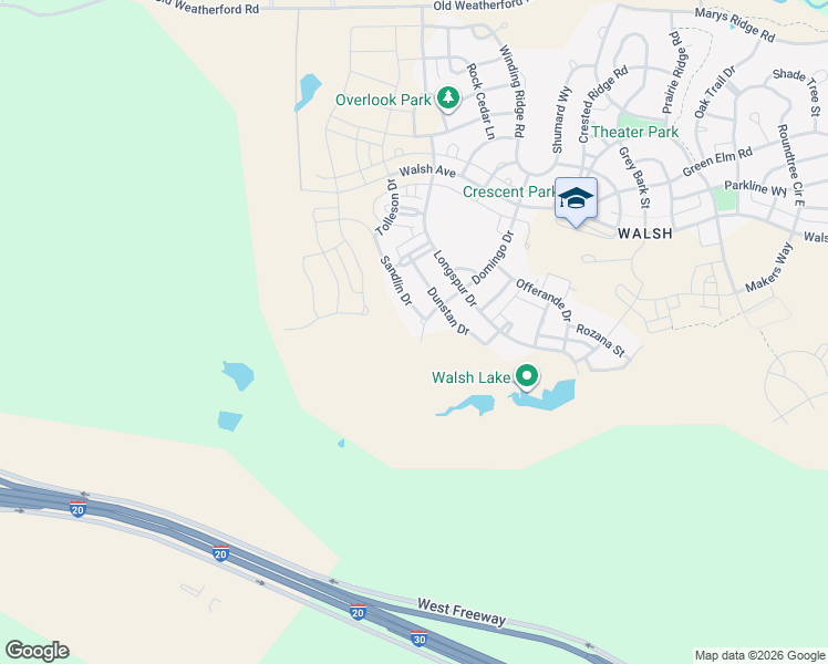 map of restaurants, bars, coffee shops, grocery stores, and more near 2320 Domingo Drive in Aledo