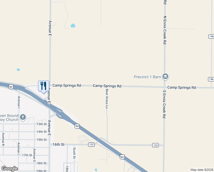 map of restaurants, bars, coffee shops, grocery stores, and more near 200 Bear Grass Lane in Snyder