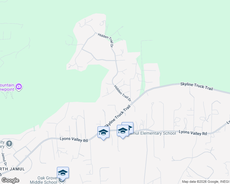 map of restaurants, bars, coffee shops, grocery stores, and more near 14671 Alkosh Road in Jamul