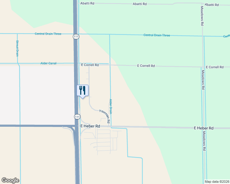 map of restaurants, bars, coffee shops, grocery stores, and more near 453 East Correll Road in Heber