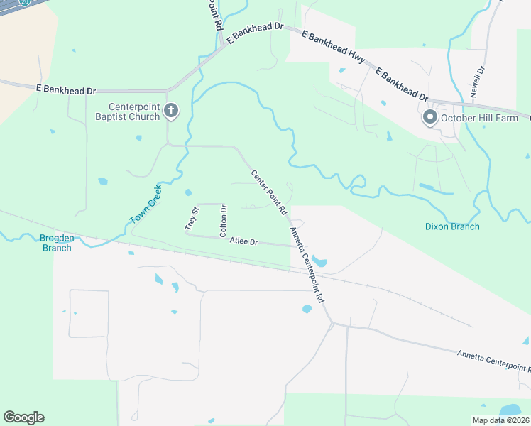 map of restaurants, bars, coffee shops, grocery stores, and more near 103 Vineyard Street in Weatherford
