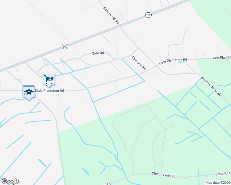 map of restaurants, bars, coffee shops, grocery stores, and more near 5795 Dixie Plantation Road in Hollywood