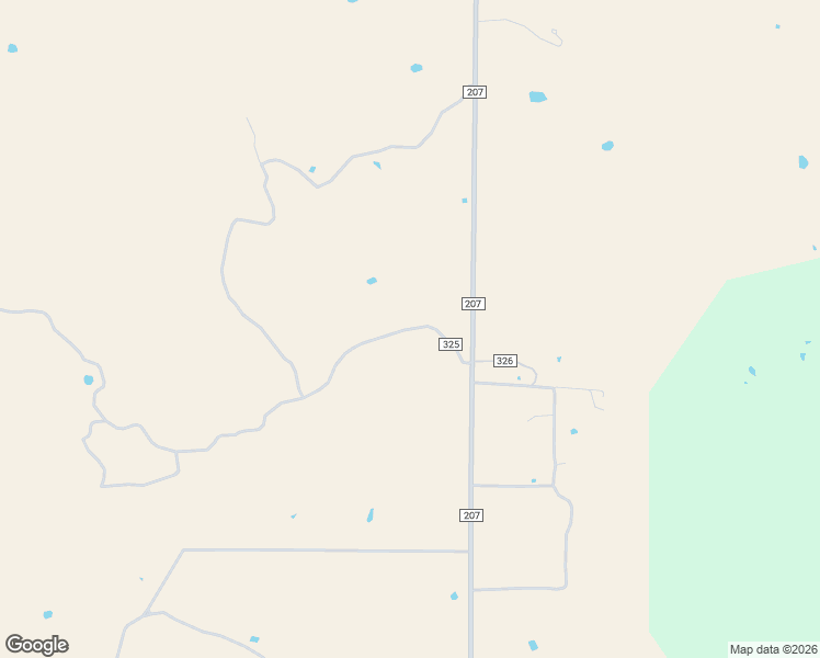map of restaurants, bars, coffee shops, grocery stores, and more near County Road 325 in Stephens County