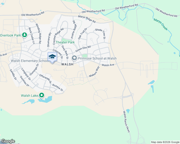 map of restaurants, bars, coffee shops, grocery stores, and more near 13801 Walsh Avenue in Aledo