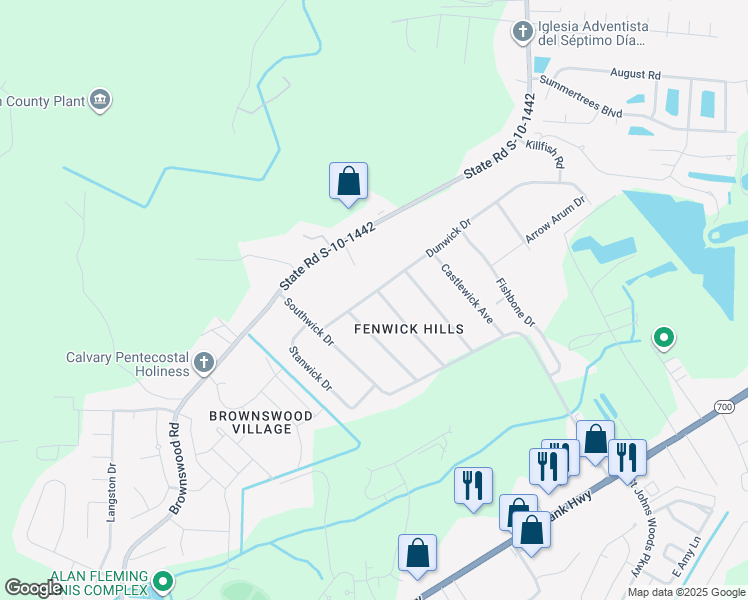 map of restaurants, bars, coffee shops, grocery stores, and more near 1531 Burnswick Drive in Johns Island