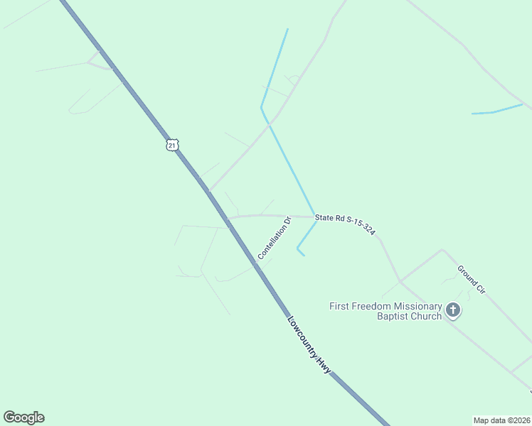 map of restaurants, bars, coffee shops, grocery stores, and more near 54 Corinth Court in Yemassee